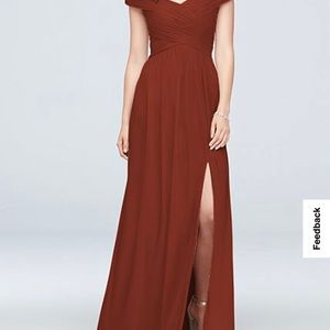 BEAUTIFUL CINNAMON BRIDESMAID DRESS- SIZE 10